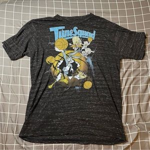 Space Jam Looney Tunes Basketball Bugs Gray T-Shirt Short Sleeve Men’s Size XL